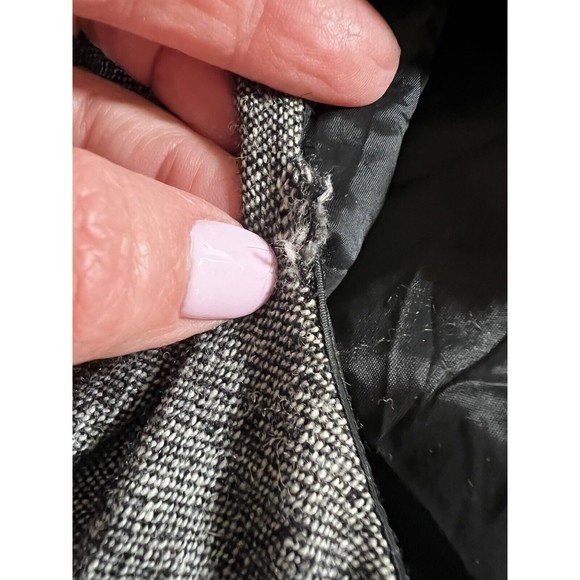 Hobbs Sleevless Sheath Dress In Black White Mix Wool Size 12 Uk Career Office - Picture 8 of 9